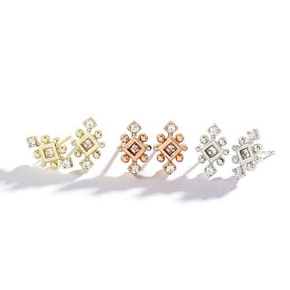 NEW Kendra Scott Tilda Stud Earrings in Silver - Picture 7 of 7